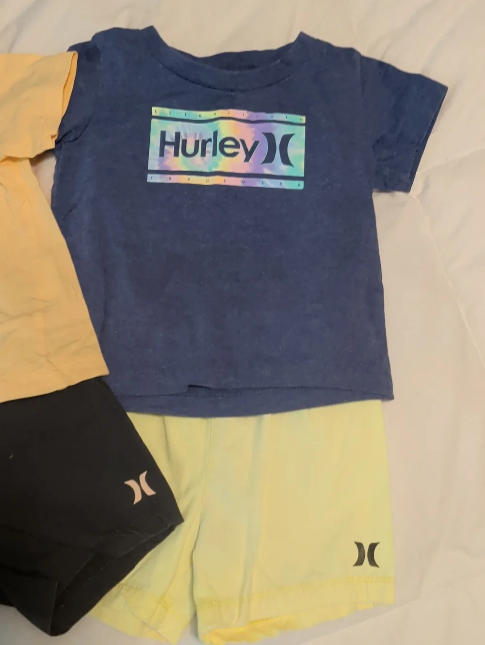 Hurley Kids' Short Sleeve Tee and Shorts Set - 12 Months